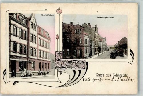Schkeuditz Geschäftshaus Merseburgerstraße Jugendstil