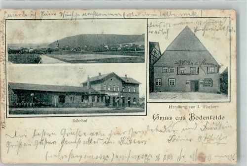 Bodenfelde 1902 Bahnhof Handlung L. Fischer