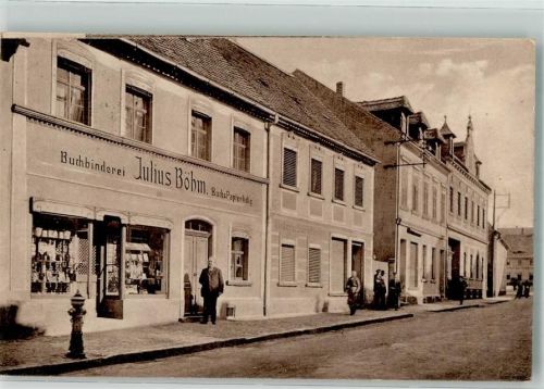 Nerchau Geschäft Buchbinderei Julius Böhm Ort lt. Verlag