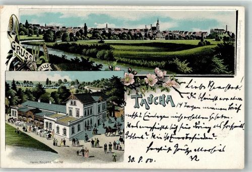 Taucha 1900 Gasthaus Herm. Kopenz