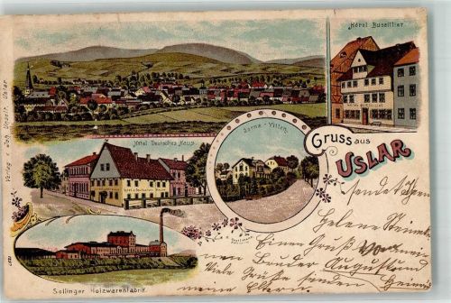 Uslar Hotel Deutsches Haus Sollinger Holzwarenfabrik Jörns Villen Hotel Bussilliar