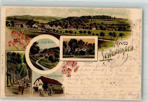 Levenhagen 1903 Buchen Allee Sauers Gasthaus Spieks Mühle Forsthaus