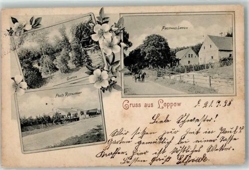Loppow 1898 Pauls Gasthaus Forsthaus
