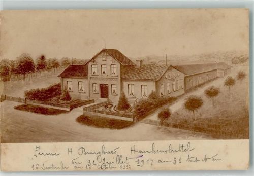 Hankensbüttel 1917 Hof Burghard Ort handschriftlich