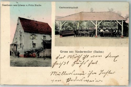 Niederweiler Gasthaus zum Löwen Gartenwirtschaft