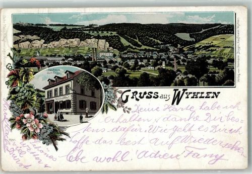 Wyhlen 1899 Gasthaus zum Engel