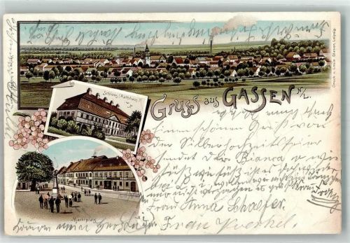Gassen 1906 marktplatz Schloss Rathaus