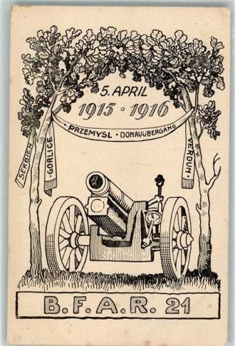 Premissel 1916 21. bayer. Feld-Artillerie-Regiment 7. Batterie 11.bayer. Inf.-Div. Geschütz