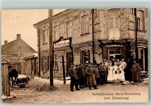 Dünaburg 1916 Soldatenheim Kais. Deutsche Feldpoststation Nr. 213