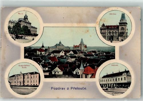 Bele 1915 Wirtschaftsschule Bahnhof