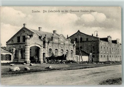 Szaulen Lederfabrik a.d. Chaussee Szaulen Mitau
