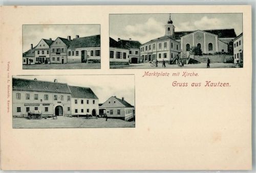 Kautzen Marktplatz u. Kirche Fahrrad