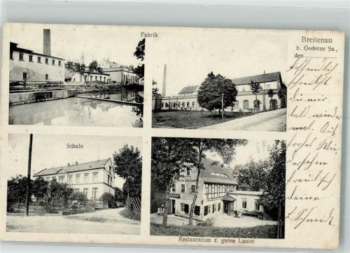09569 O9388 Oederan 1912 - Fabrik Schule Gasthaus zur guten Laune