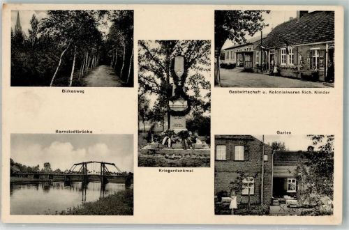 Guschterholländer Kriegerdenkmal Bornstedtbrücke Birkenweg