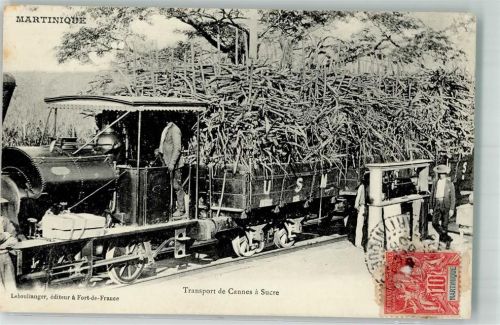 Eisenbahn Zuckerrohrtransport Frankatur vorne