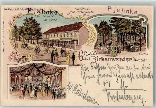 Birkenwerder Gasthaus Gesellschaftshaus Garten Ballsaal