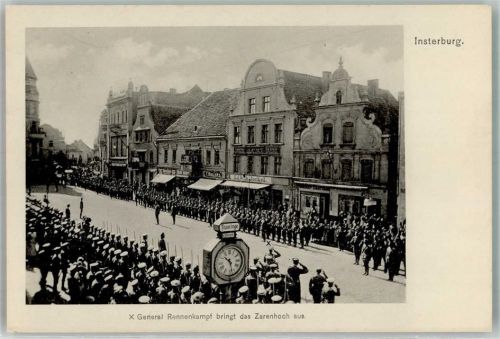 Insterburg General Rennenkampf bringt das Zarenhoch aus