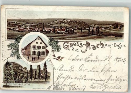 Aach 1898 Geschäftshaus Aach-Quelle