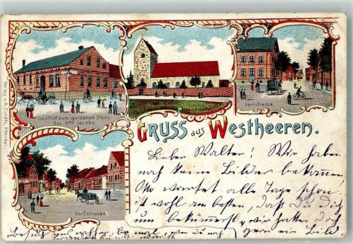 Heeren 1912 Westheeren Dorfstraße Gasthaus zum goldenen Stern