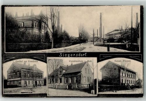 Siegersdorf Postamt Gasthaus zur Eisenbahn