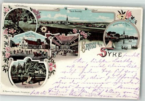 Syke 1898 Hansa-Haus Saal Mühlenteich Wolfsschlucht
