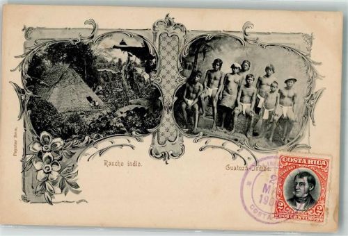 Puerto Limon 1904 Frankatur vorne Ort lt. Stempel