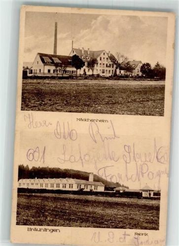 Bräunlingen Mädchenheim Fabrik Bahnpost