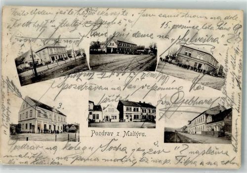Maltsch 1908 Bahnhof