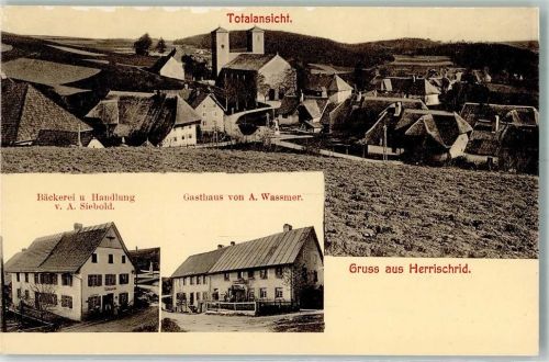 Herrischried Bäckerei Siebold Gasthaus Wassmer Kath. Kirche St. Zeno