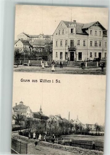 02681 O8609 Wilthen 1910 - Dorfstraße Kolonialwarenhandlung