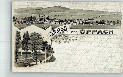 02736 O8717 Oppach 1900 Lithographie