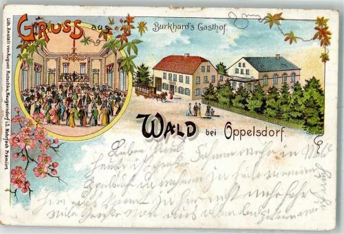 Bad Oppelsdorf 1900 Wald Gasthaus Burkhard Tanzsaal