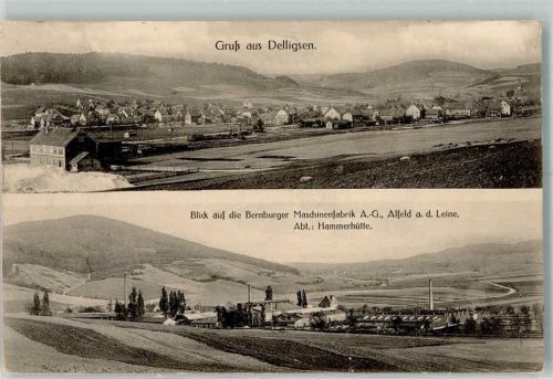 Delligsen 1914 Bernburger Maschinenfabrik AG Abt. Hammerhütte Alfeld