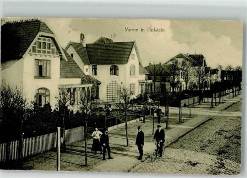 Marne 1915 Villen Radfahrer