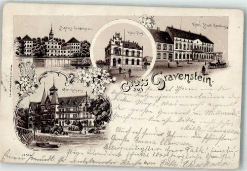 Gravenstein 1899 Schloss Hotel Stadt Hamburg