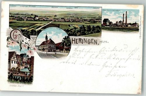 Heringen 1899 Schloß Osermühle Rathaus Zuckerfabrik