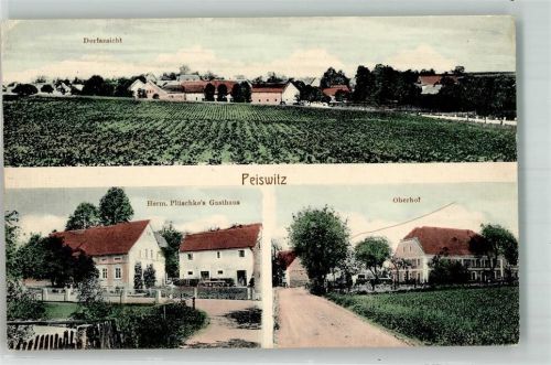 Peiswitz 1918 Oberhof Gasthaus Plüschke