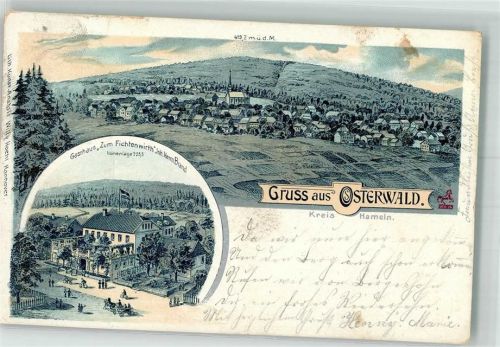 Osterwald 1900 Gasthaus zum Fichtenwirth