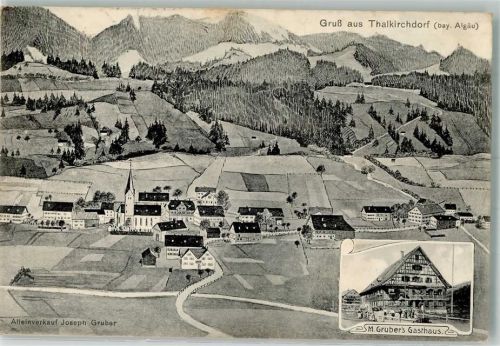 87534 W8974 Thalkirchdorf 1909 - Gasthaus Gruber