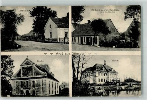 1916 Ottendorf Kirche Schloss Dorfstrasse