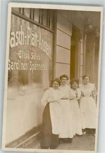 Halensee 1913 Mangel-Anstalt Elise Seidel Ringbahnstraße 5 Mitarbeiter Ort lt. Stempel