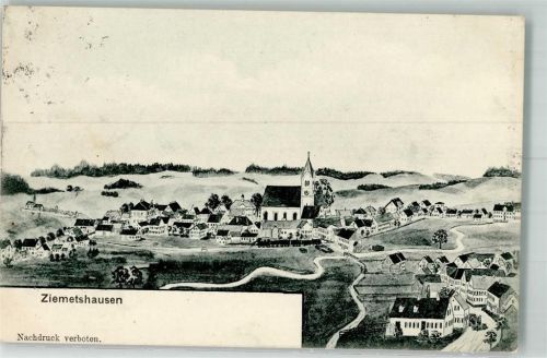 Ziemetshausen 1907 Pfarrkirche St. Peter und Paul