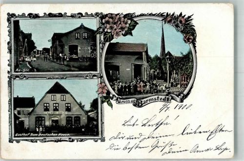 25355 W2202 Barmstedt 1900 - Au-Straße Gasthaus "Zum Deutschen Hause" Chemnitz-Straße