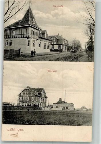 29339 W3101 Wathlingen 1915 - Dorfstraße Sägewerk