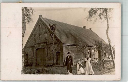 Syke 1910 Norddeutsches Bauernhaus Familie Pupenwagen Ort lt. Stempel
