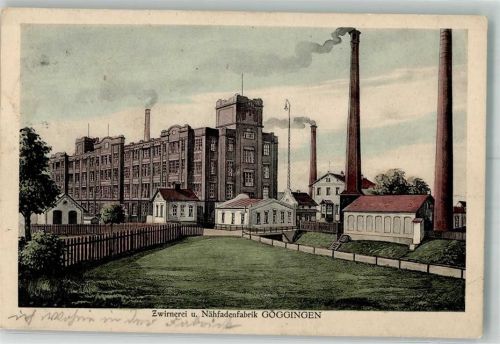 Göggingen 1918 Zwirn- und Nähfadenfabrik Göggingen