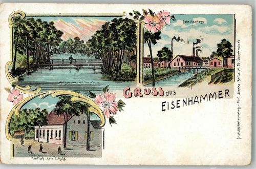 Neumühl-Kutzdorf Mietzelbrücke Fabrikanlage Eisenhammer