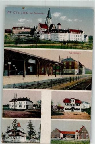 St. Ottilien 1921 Bahnhof Geltendorf Wohnnhaus Villa Gutshaus