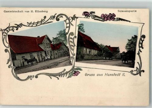 29582 W3111 Hanstedt , Kr Uelzen 1907 - Gasthaus v. H. Ellenberg