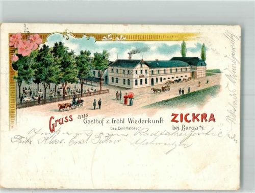 Berga Gasthaus Zur fröhl. Wiederkunft Zickra